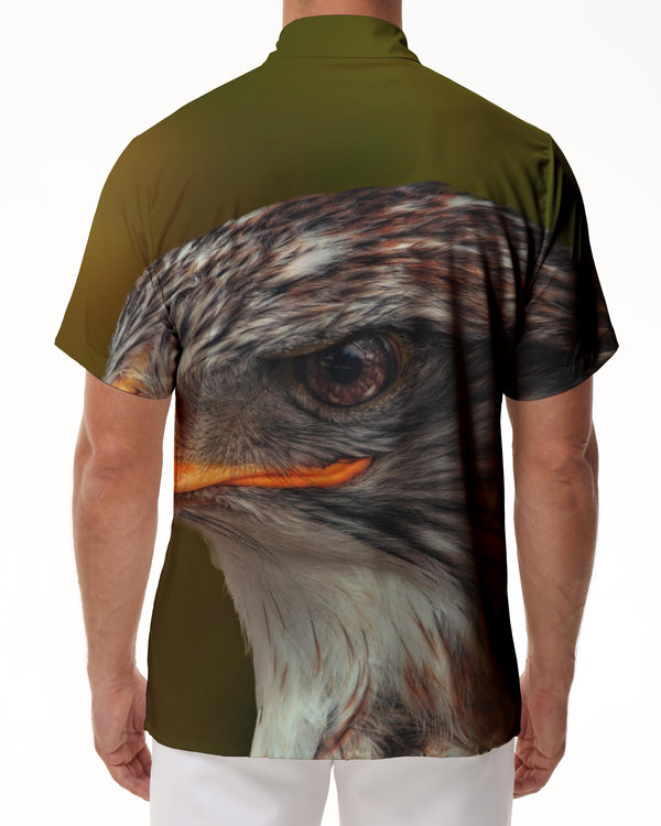 
Eagle Men's Casual Shirt Short Sleeve Regular Fit Fashion Camping Beach Shirt Top
                