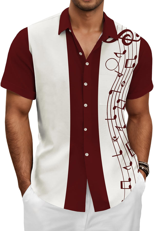 Hawaiian Shit for Men Beach Summer Mens Buton Down Short Sleeve Shit Tropical Vacation Casual Clothes
