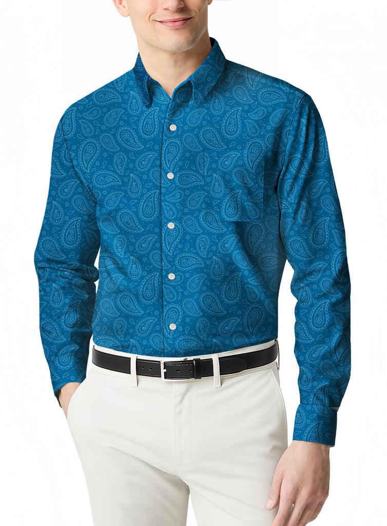The Ideal Men's Casual Polo with a Micro Print for Summer
