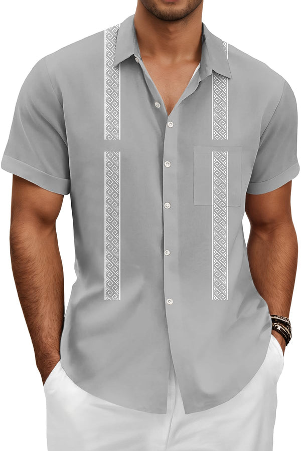 Hawaiian Shit for Men Beach Summer Mens Buton Down Short Sleeve Shit Tropical Vacation Casual Clothes
