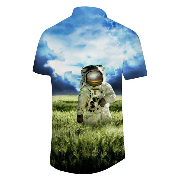 
Traveler Clothing Summer Beach Shirt Men's Astronaut Hawaiian Shirt Space Casual Button-Down Shirt Men
                