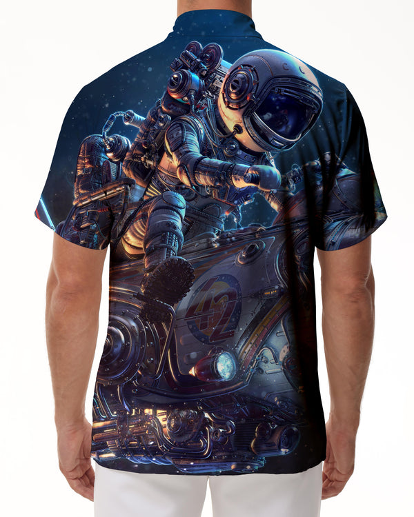 
3D Cool Astronaut Men's Printed Short Sleeve Daily Sports Short Sleeve Street Hip-Hop Shirt Casual Harajuku
                