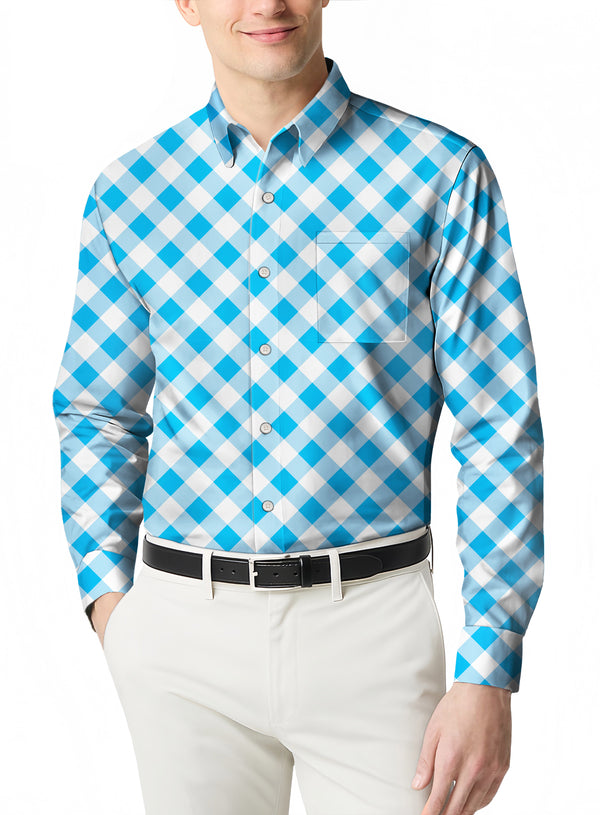 Men's Flannel Classic Slim Fit Plaid Long Sleeve Shirt Classic