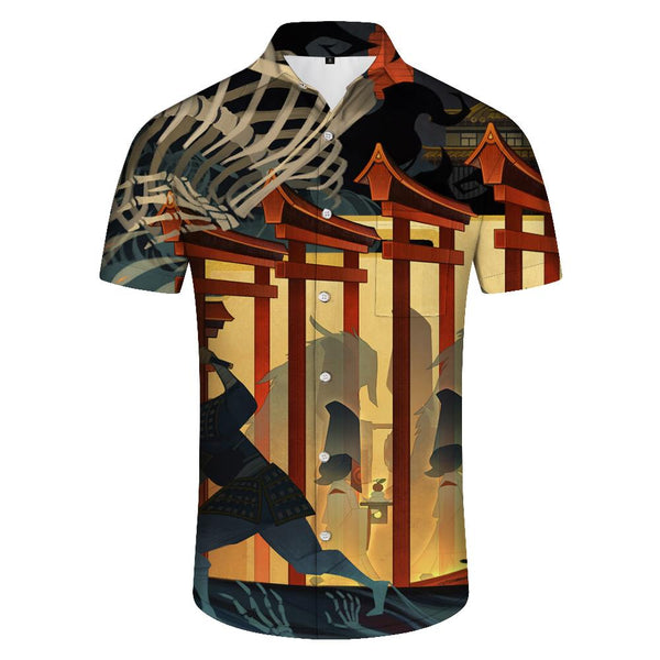 
Anime Japanese men's shirts Casual short sleeve shirts Regular fit Hawaiian shirts Fun print shirts Personalized
                