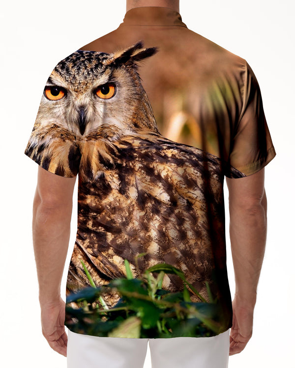 
Owl Meadow Short Sleeve Cuban Shirt Print Summer Shirt Men's Casual Button Shirt Suitable for Fashion Street Loose Fishing Daily Travel
                