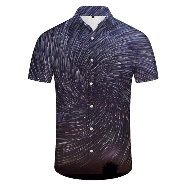 
Men's Casual Button Down Shirt Hawaiian Tropical Four Seasons Button Down Lapel Shirt Short Sleeve Beachwear with Pockets
                