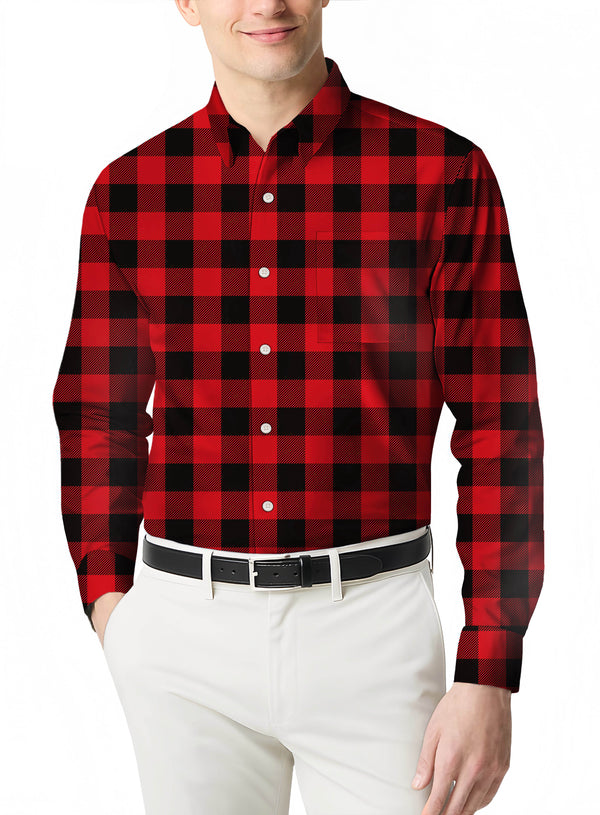 Tailored Flannel Shirt a Slim Fit Plaid Long Sleeve for a Sophisticated Casual Style