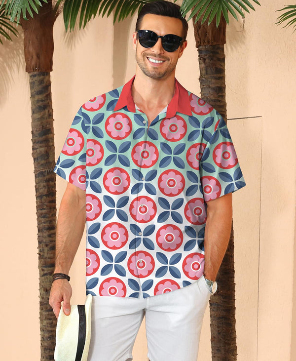 
Hawaiian Shit for Men Beach Summer Mens Buton Down Short Sleeve Shit Tropical Vacation Casual Clothes
                