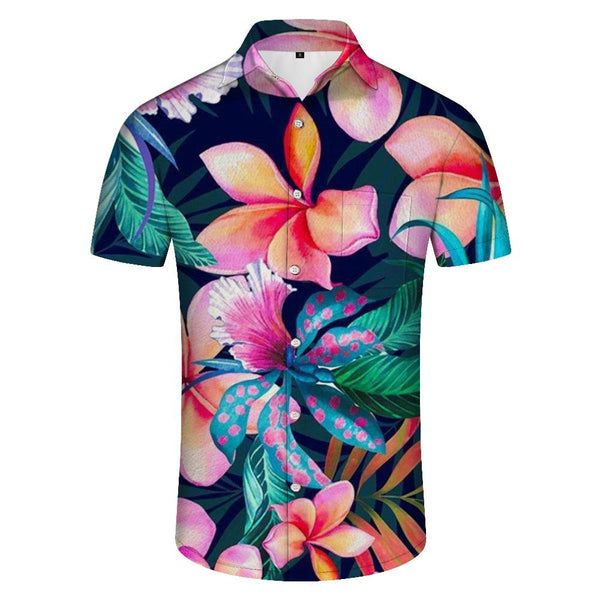 
Mens Hawaiian Shirt Fashion Pattern Button Casual Beach Vacation Party Shirt Tropical Flowers
                