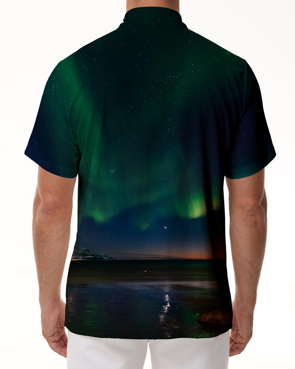 
Starlight Night Banquet Print Men's Shirt Button-down Tropical Hawaiian Shirt Short Sleeve
                