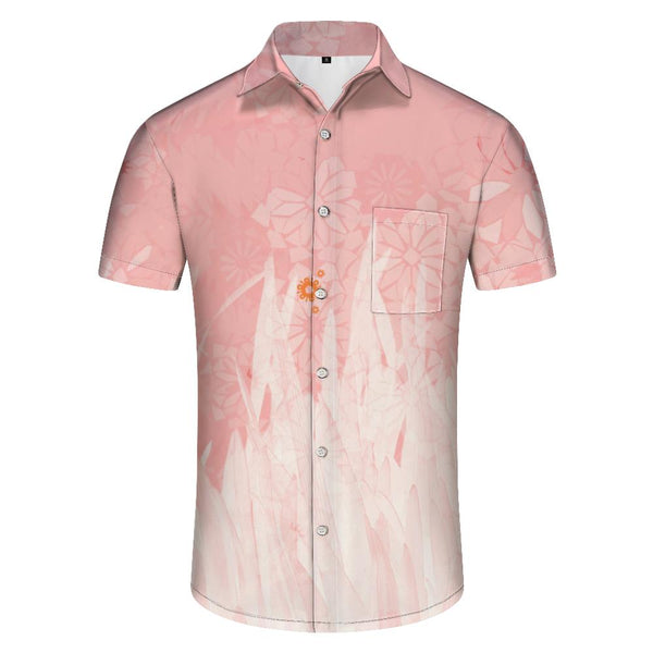
Floral Shirt Men Tropical Casual Short Sleeve Print Beach Shirt Hawaiian Lapel Button Short Sleeve Shirt Fashion Retro Style Pink
                