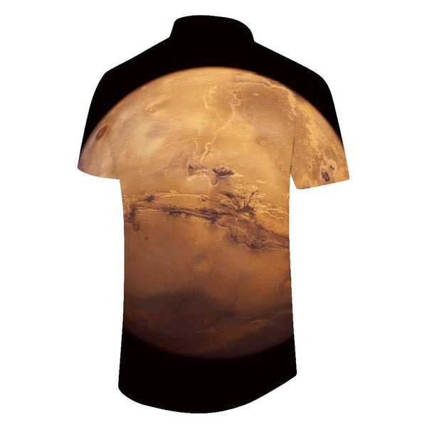 
Moon Tropical Four Seasons Summer Men's Short Sleeve Hawaiian Shirt Black Printed Button Casual Shirt Short Sleeve
                
