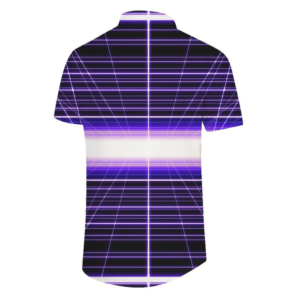 
Men's Fashion Summer Shirt Digital Print Short Sleeve Button-Up Hawaiian Button-Up Geometric Pattern Camping Short Sleeve
                