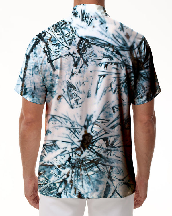 
Fashion Printed Tropical Shirt Men's Loose Seaside Casual Short Sleeve Button-down Beach Vacation Shirt
                