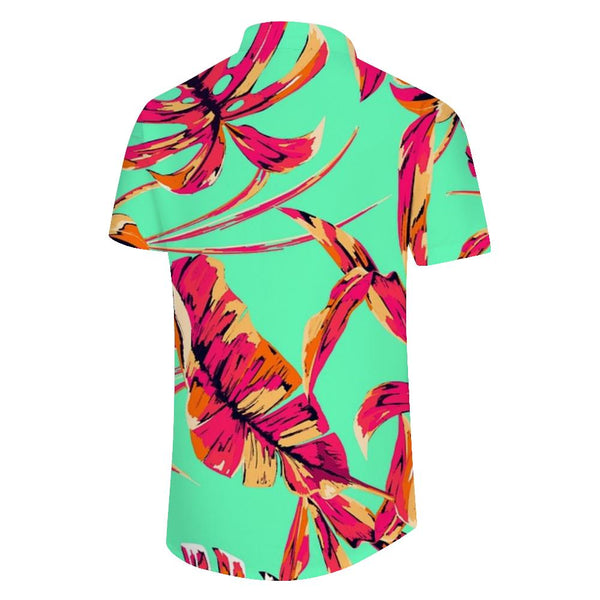 
Summer color coconut tree men's casual loose 3d digital printing fashion simple style seaside party
                