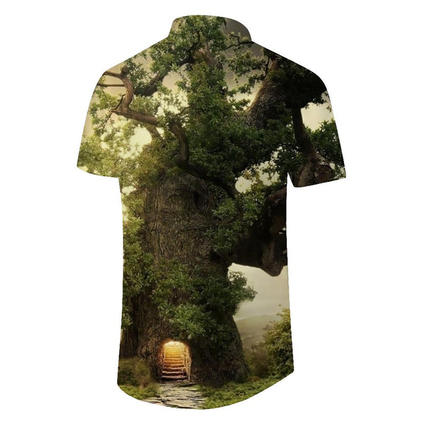 
3d printed pattern button short sleeves fashion fun Hawaii suitable for casual short sleeve shirts beach vacation
                