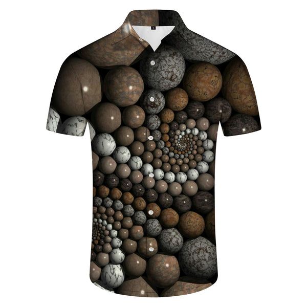 
Smooth Marble 3d Digital Print Pattern Street Hawaiian Button Mens Casual Print Abstract Geometric Shirt Short Sleeve Beachwear Summer Shirt
                