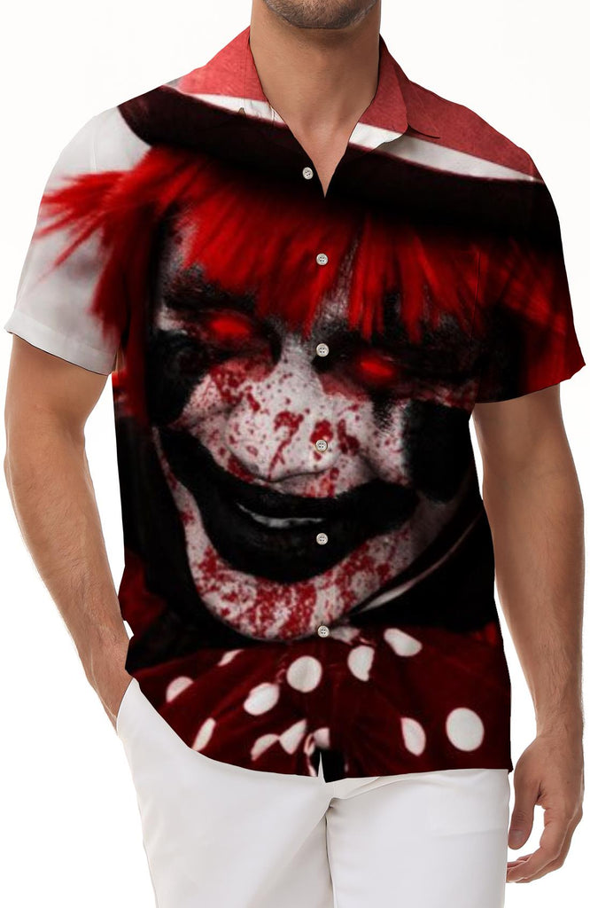 Japanese style men's casual print short sleeve shirt street fashion men's summer casual shirt men's shirt