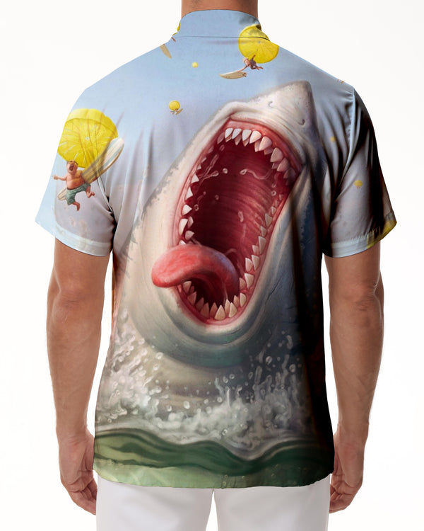 
Underwater Shark Men Shirt Short Sleeve Casual Shirt Men Shirt Summer Beach Hawaiian Shirt With Pockets
                