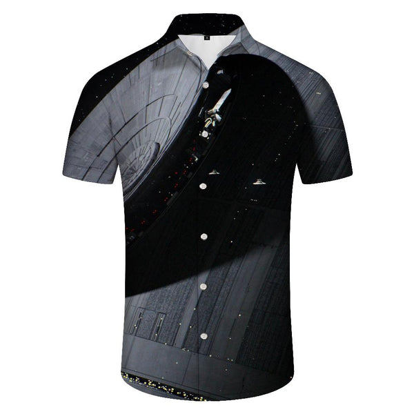
Mens Summer Fashion Tops Shirts Satellite Casual Beach Print Shirts Elegant Button Shirts Casual Tops Short Sleeve Shirts Mens
                