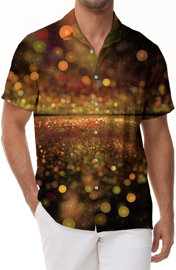Vibe Colorful Summer Men's Casual Hawaiian Shirt Fashion Short Sleeve Button 3D Printed Pattern