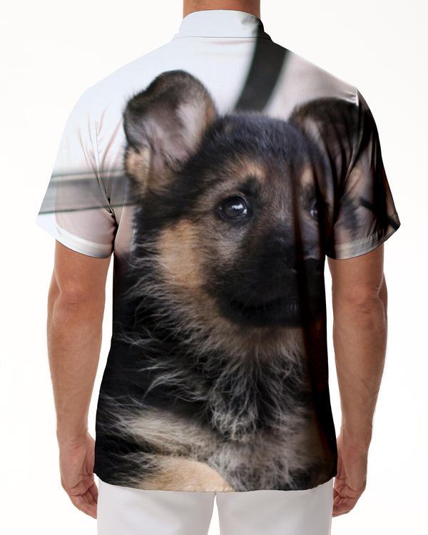 
Shepherd Dog 3D Digital Printed Pattern Men's Button Lapel Hawaiian Shirt Short Sleeves Vacation and Casual Tops Short Sleeves
                
