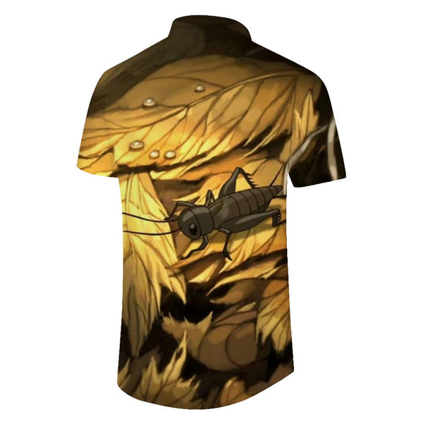 
Cicada Green Stem Habitat Mens Hawaiian Shirt Short Sleeve Button Down Hawaiian Shirt Fashion Short Sleeve Shirt Animal
                