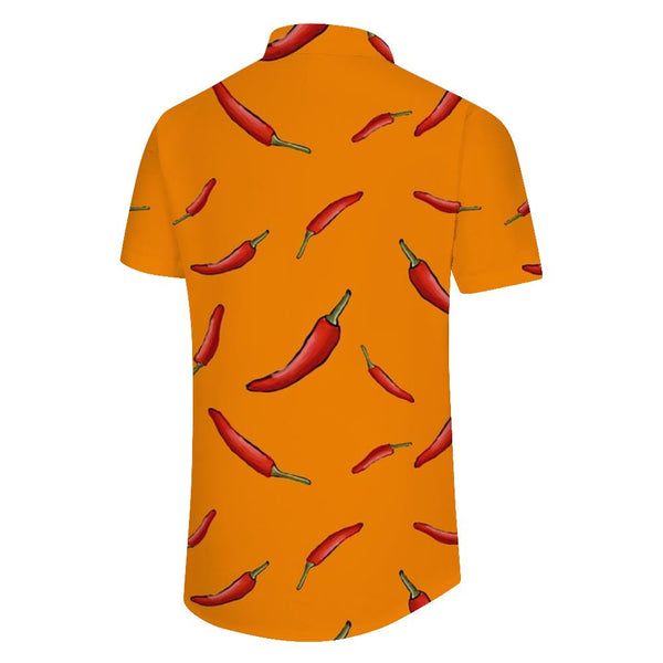 
Pepper button-down lapel men's Hawaiian shirt for daily travel, seaside vacation and party short-sleeved shirt
                