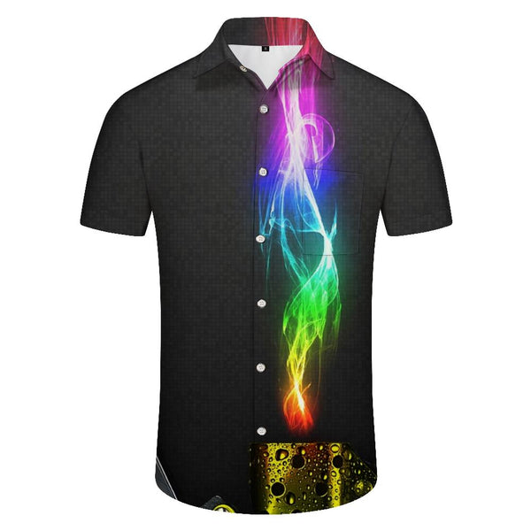 
Colorful Cloud Hawaii Party Tropical Seaside Swimming Men's Summer Loose Casual Tops Short Sleeve Indoor
                