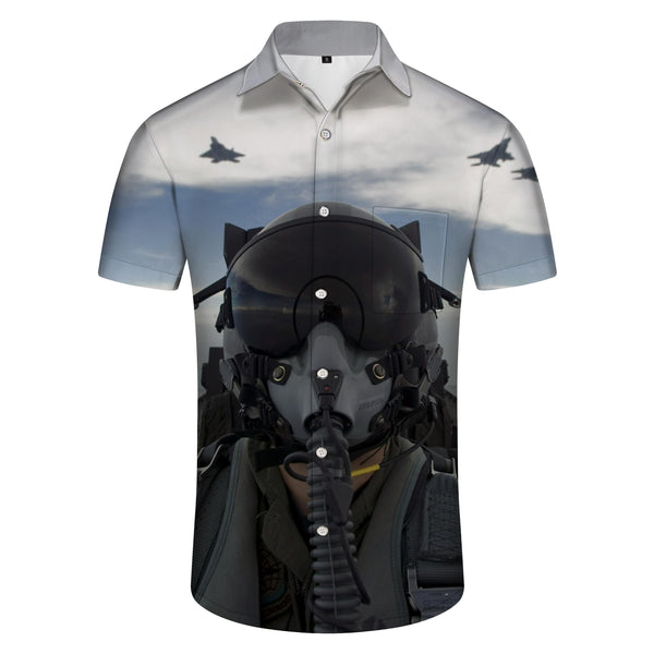 
Sky Fighter Crew Hawaiian Shirt Stylore Mens Stylish Hawaiian Shirt Short Sleeve Button Collar
                