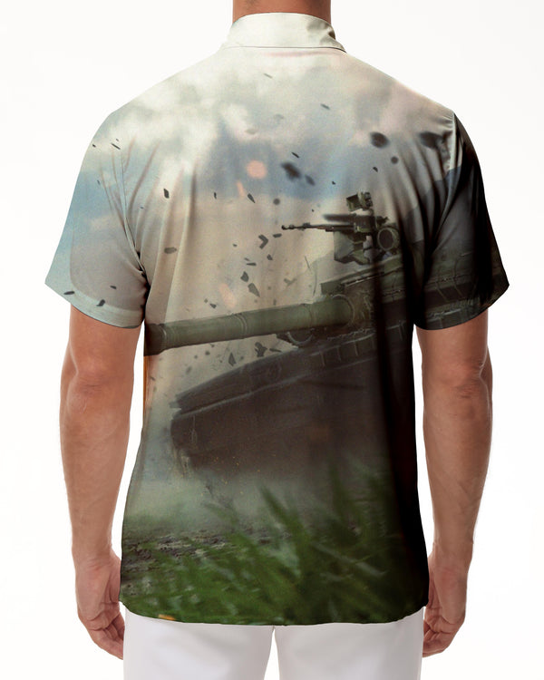 
Myanmar Military Tank Mens Hawaiian Shirt Army Short Sleeve Button Shirt Mens Hawaiian Shirt Collection
                
