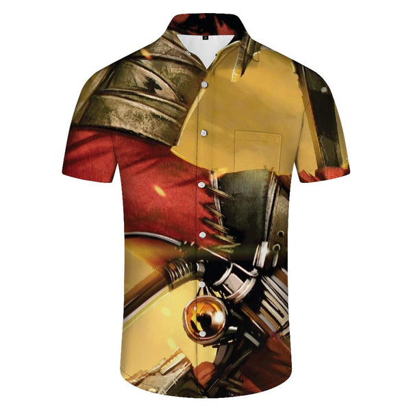 
Summer New Men's Pattern Hawaiian Shirts Fashion Beach Casual Tops Button Vacation Casual Clothing Tops
                