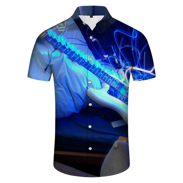 
Electronic Bella Musical Instrument Cool Hip Hop Men's Short Sleeve Beach Retro Hawaiian Shirt Summer
                