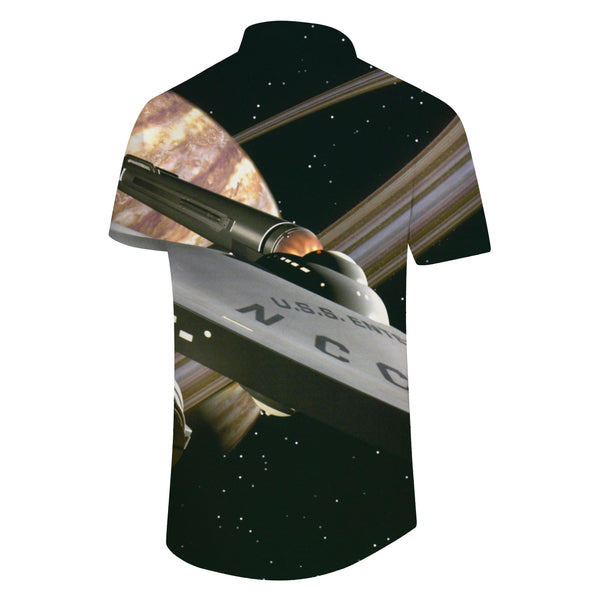 
Space Odyssey Spaceship Shirt Men's Summer Shirt Beach Shirt Pocket Collar Thin Fashion Casual Lightweight Soft Short Sleeve Comfortable
                