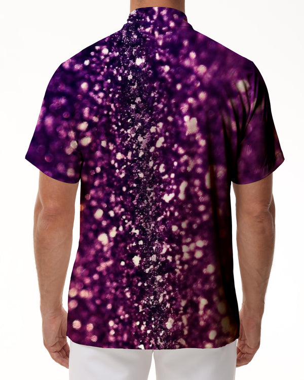 
Carnival Sequin Print Lapel Gradient Beach Shirt Hawaiian Shirt Men's Breathable Fashion Shirt Short Sleeve Fashion
                