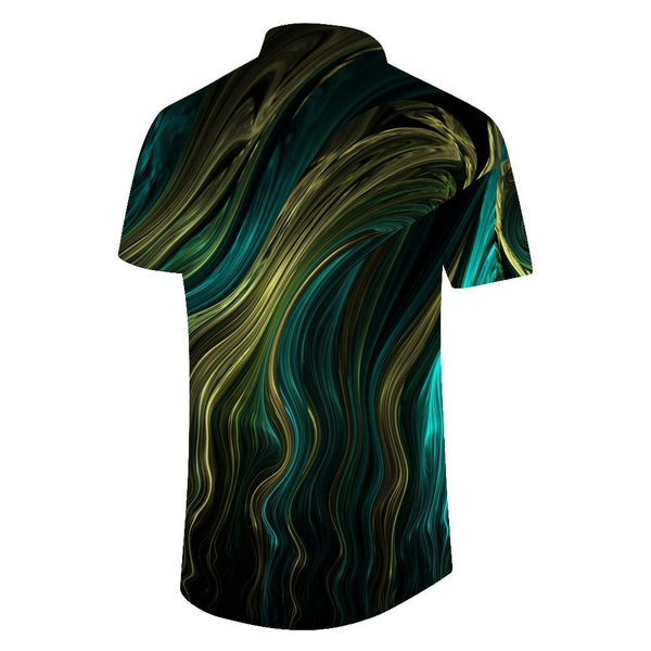
Summer Button Lapel Printed Casual Short Sleeve Tropical Shirt Men's Casual Loose Shirt Short Sleeve Hawaiian
                