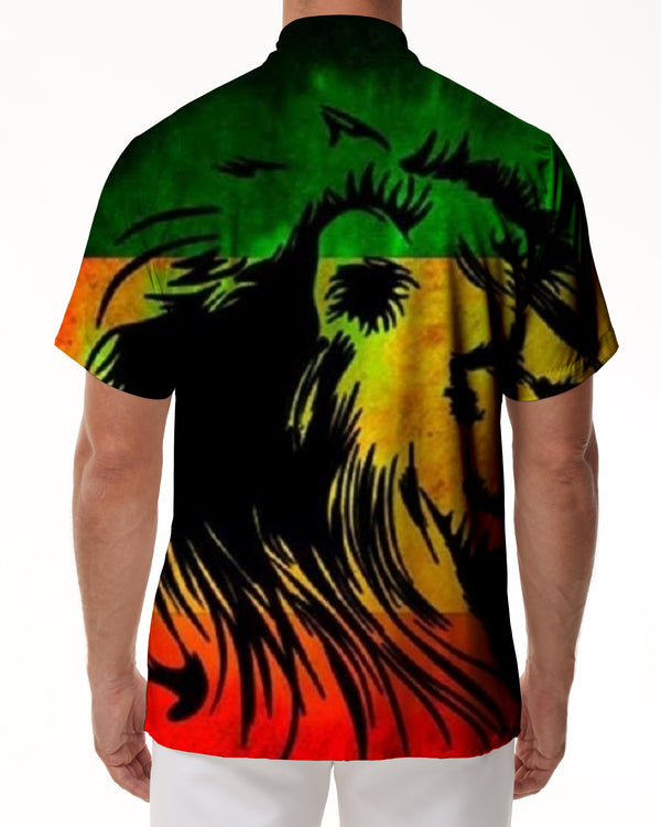
Colorful Art Animal Pattern Casual Men's Short Sleeve Shirt Lapel Button Top Hawaiian Loose Short Sleeve
                