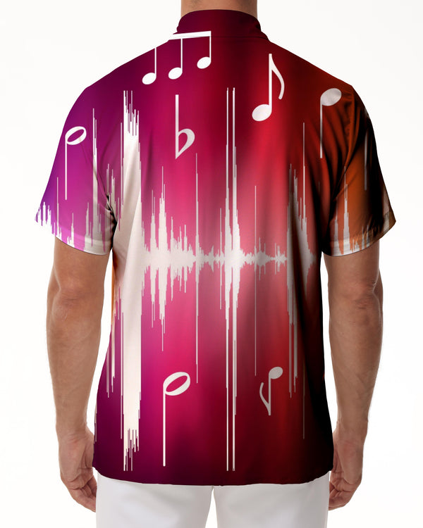 
Sonic Pattern Men's Loose Short Sleeve Shirt 3D Printed Button Beach Shirt Casual Hawaiian Shirt Pink
                