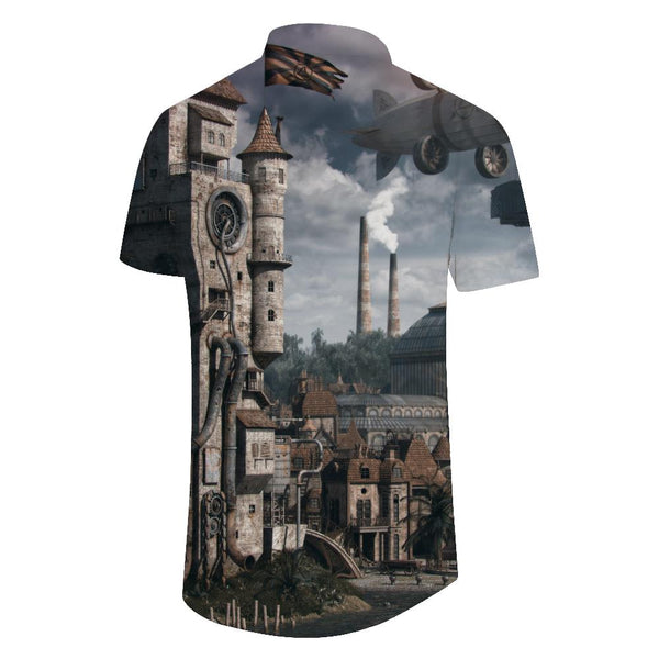 
Men's Fashion Hawaiian Shirt Casual 3D Printed Shirt Summer Loose Short Sleeve Top Button Beach Shirt Trendy Lapel
                