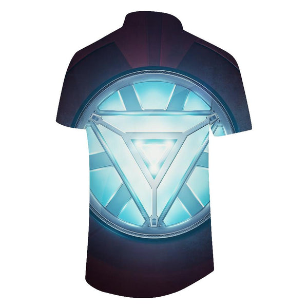 
Vintage Shine Shield Mens Shirt Short Sleeve Sport Tropical Hawaiian Shirt Casual Tops
                