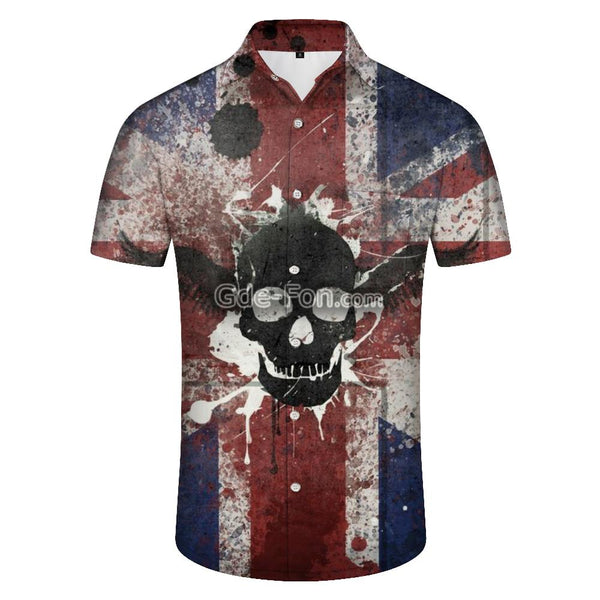
Death sign short sleeve shirt men summer shirt fashion men shirt summer fashion casual beach sea digital 3D printing
                