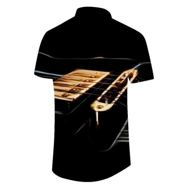 
Vintage Beta Music Loose Men's Casual Shirt Hawaiian Rainforest Print Short Sleeve Casual Button Clothes
                