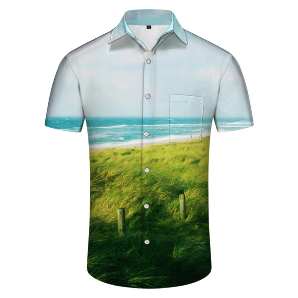 
Beach Summer Shirt Men Street Shirt Hawaiian Four Seasons Short Sleeve Lapel Fashion Clothing
                