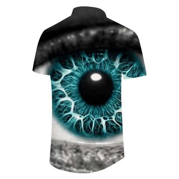 
Magic Evil Eye Psychedelic Summer Tops Men's Casual Button-Down Shirt Short Sleeve Shirt Hawaiian Button Pocket Short Sleeve Shirt Fashion Style
                