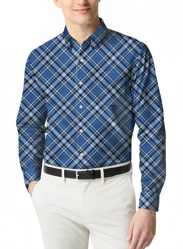 Trend Right Plaid a Men's Flannel Shirt in a Slim Streamlined Fit