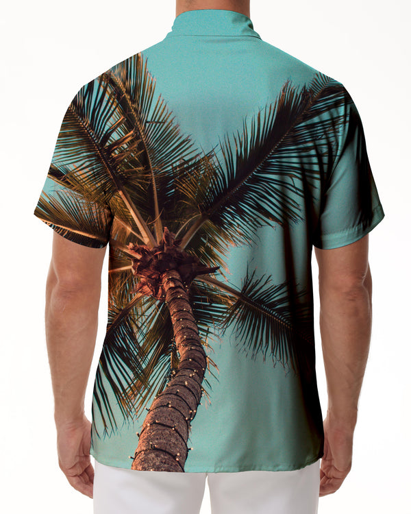 
Men's 3D Printed Coconut Tree Hawaiian Shirt Casual Short Sleeve Beach Vacation Shirt Fashion Tops Shirt
                