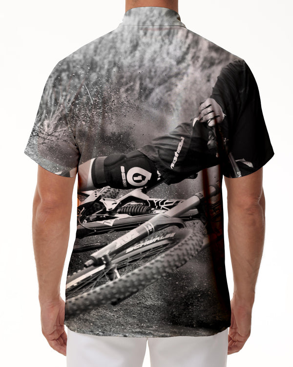 
Sports Cycling Fashion Men's Cycling Summer Shirt Hawaiian Button Casual Style Short Sleeve Top Breathable Summer
                