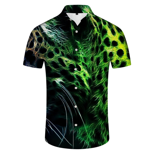 
Men's Be A Tiger Hawaiian Beach Shirt 3D Printed Tiger Button Down Short Sleeve Shirt
                