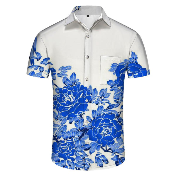 
New summer men's printed Hawaiian shirts breathable and comfortable beach vacation casual party shirts
                
