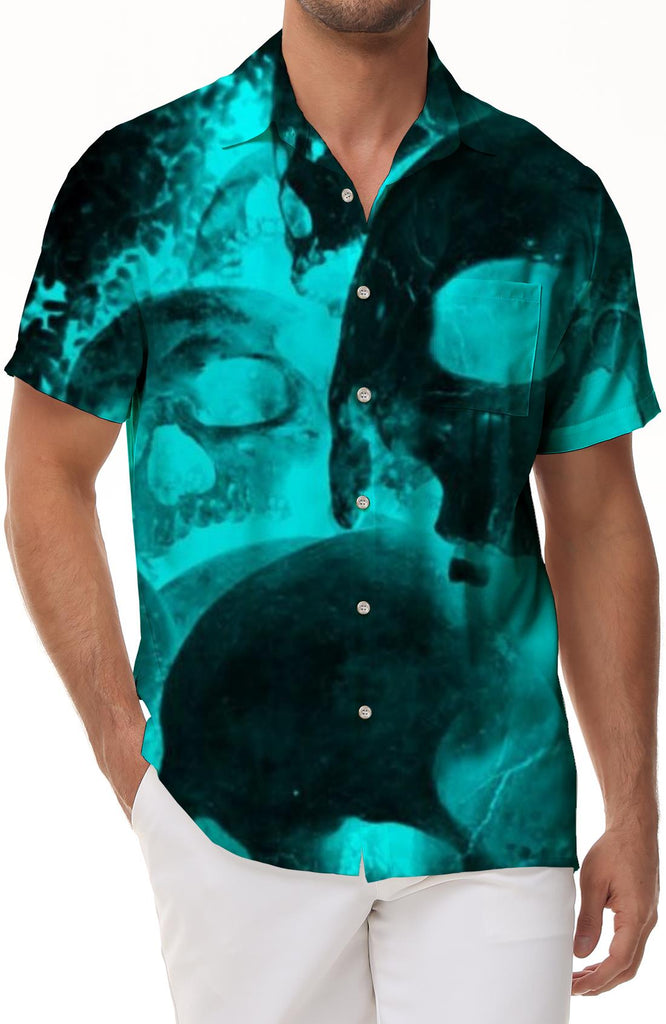 Men's Vacation Shirt Button-down Beach Short Sleeve Casual Loose Vacation Short Sleeve Shirt Beach Seaside